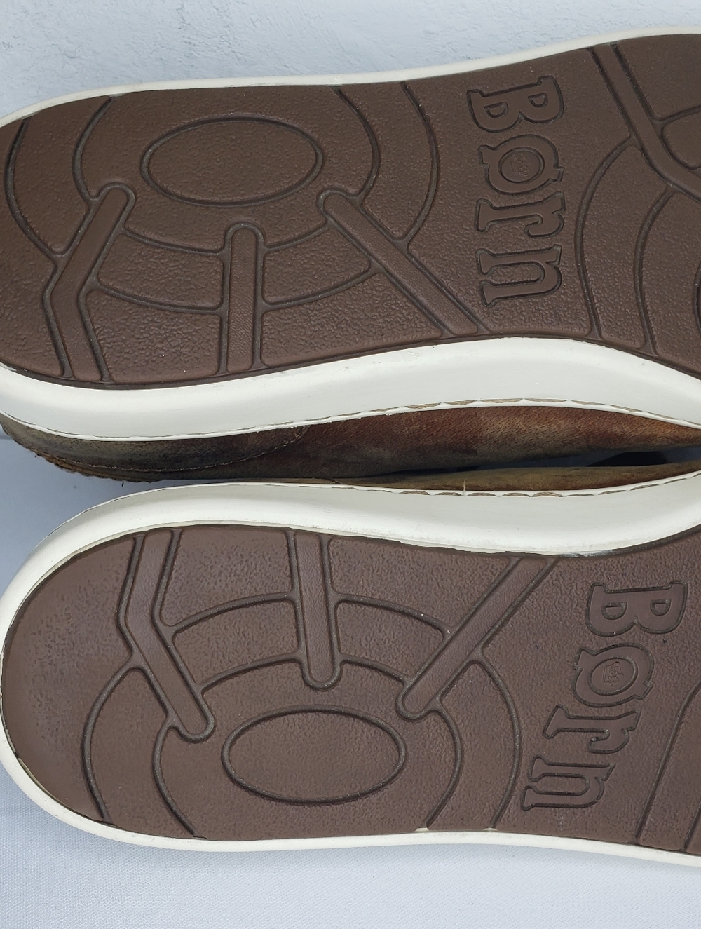 Born Brown Leather Low-Top Comfort Sneakers Casual - Picture 9 of 13